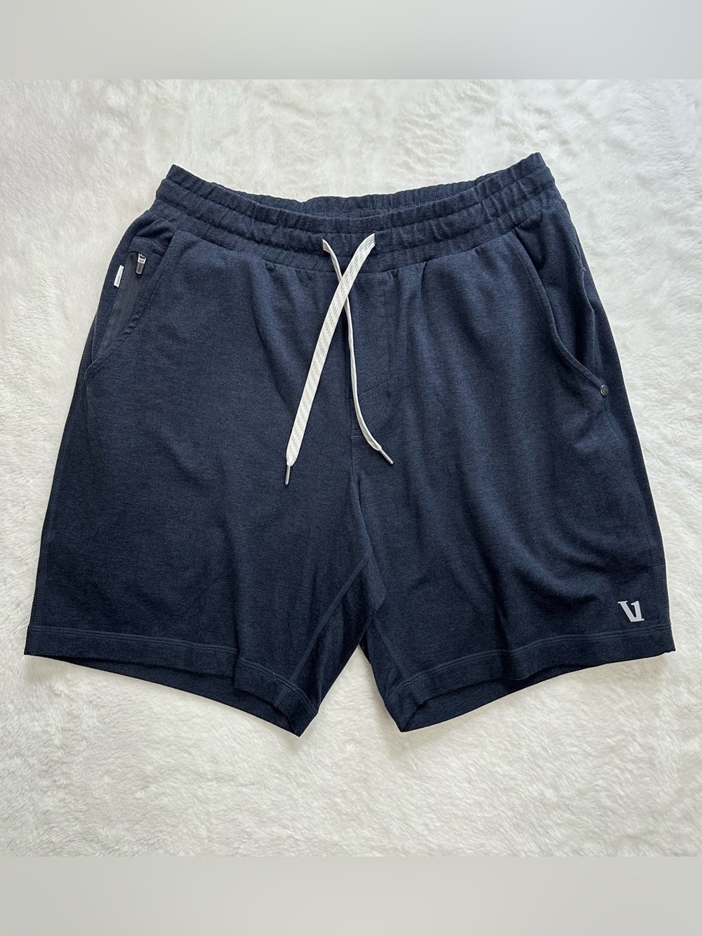 Vuori Men's Ponto Performance Shorts Blue Size S Excellent Condition